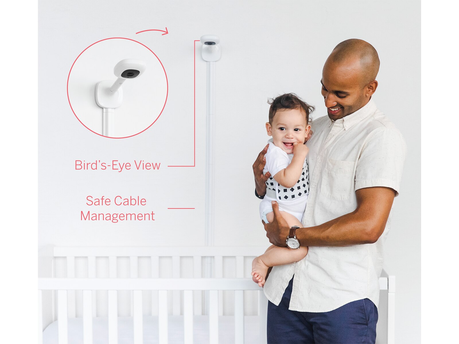 Pro Smart Baby Monitor & Wall Mount